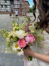 Brautstrau&szlig;, Hochzeit, Hessenpark, Friedberg, Ockstadt, saisonale Blumen, Studio Mirabelle, Blumen, Schnittblumen (3)