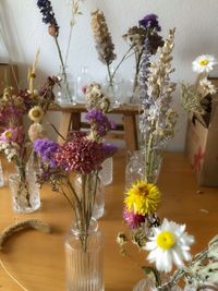 Trockenblumen, getrocknete Blumen, Trockenblumenstrau&szlig;, Tischdekoration, Slowflowers (5)